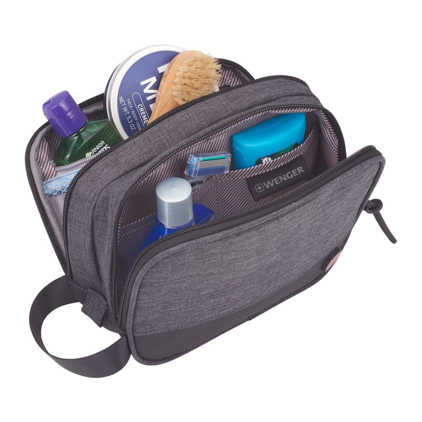 Wenger Bags One Size / Charcoal Wenger - RPET Dual Compartment Dopp Kit