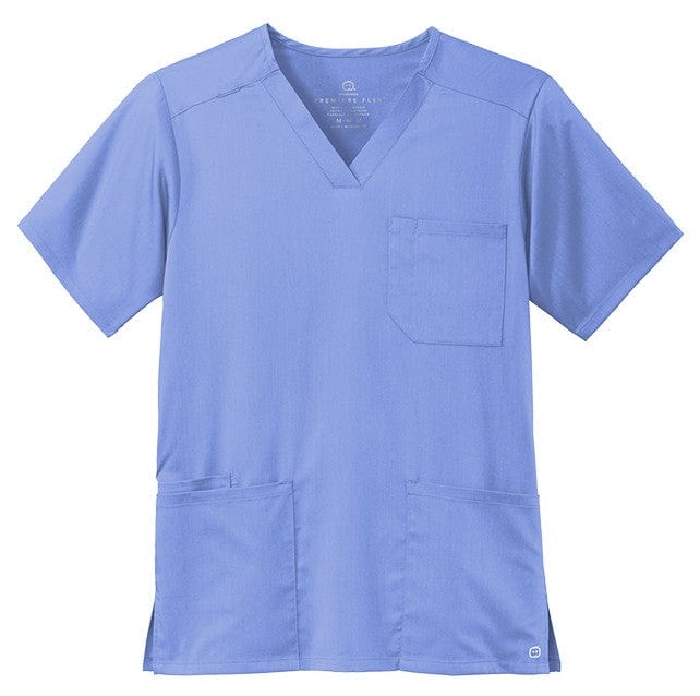 WonderWink Scrubs XS / Ceil Blue WonderWink - Men's Premiere Flex™ V-Neck Top