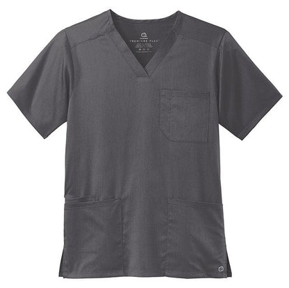 WonderWink Scrubs XS / Pewter WonderWink - Men's Premiere Flex™ V-Neck Top