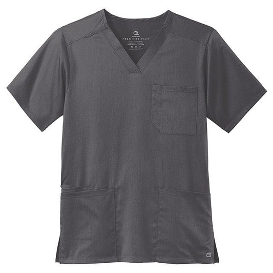 WonderWink Scrubs XS / Pewter WonderWink - Men's Premiere Flex™ V-Neck Top