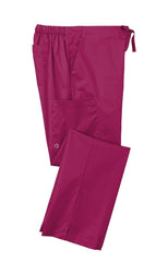 WonderWink Scrubs XS TALL / Wine WonderWink - Women's Tall WorkFlex™ Flare Leg Cargo Pant