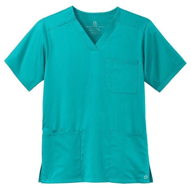 WonderWink Scrubs XS / Teal Blue WonderWink - Men's Premiere Flex™ V-Neck Top