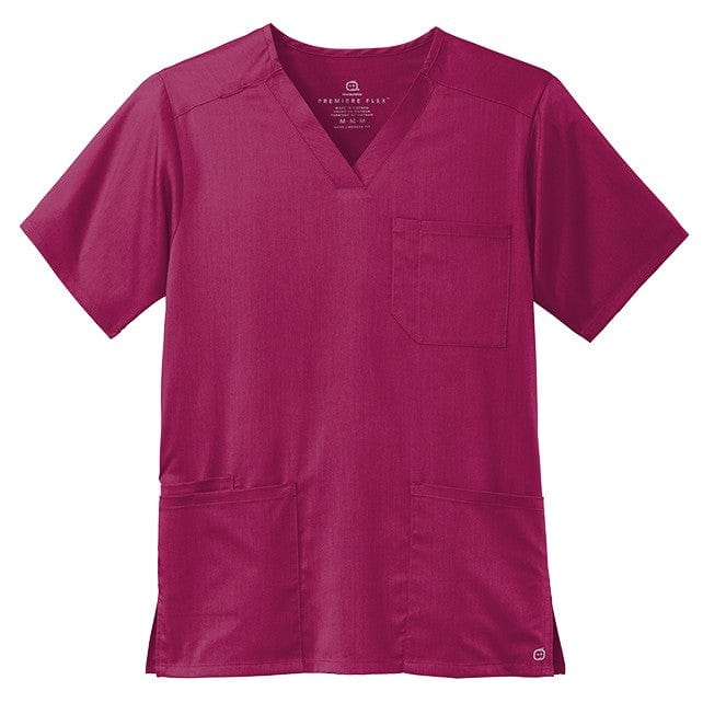 WonderWink Scrubs XS / Wine WonderWink - Men's Premiere Flex™ V-Neck Top