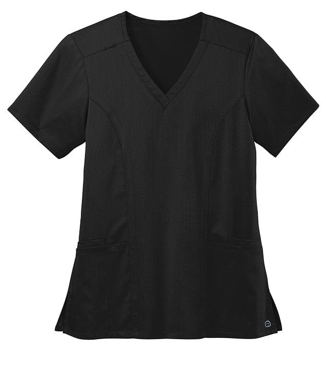 WonderWink Scrubs XXS / Black WonderWink - Women’s Premiere Flex™ V-Neck Top