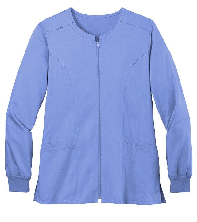 WonderWink Scrubs XXS / Ceil Blue WonderWink - Women’s Premiere Flex™ Full-Zip Scrub Jacket