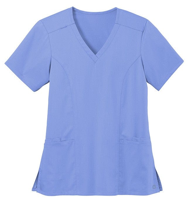 WonderWink Scrubs XXS / Ceil Blue WonderWink - Women’s Premiere Flex™ V-Neck Top