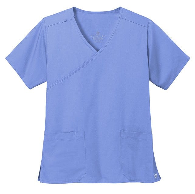 WonderWink Scrubs XXS / Ceil Blue WonderWink - Women's WorkFlex™ Mock Wrap Top