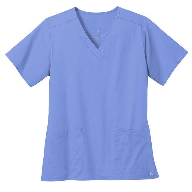WonderWink Scrubs XXS / Ceil Blue WonderWink - Women's WorkFlex™ V-Neck Top