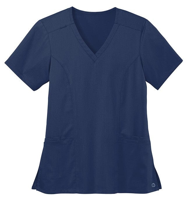 【WONDER WONDER】Ssotu Ribbed Button Slim Fit V-Neck T-shirt 3335-TrueRoyal-5-