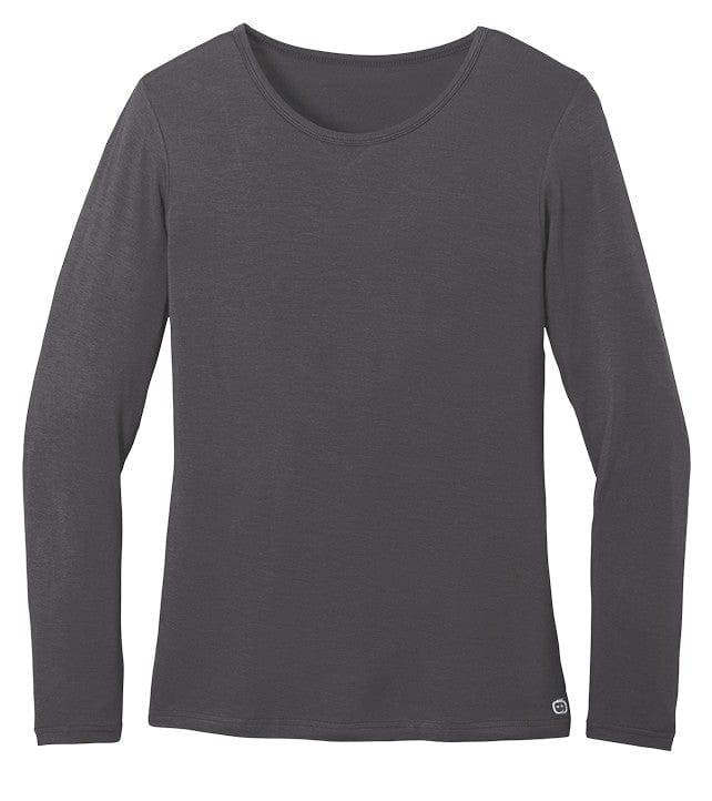 WonderWink Scrubs XXS / Pewter WonderWink - Women's Long Sleeve Layer Tee