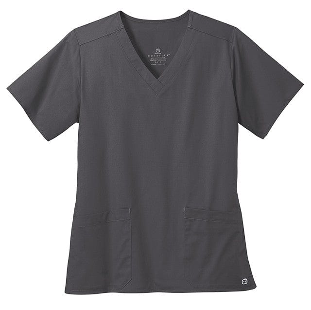 WonderWink Scrubs XXS / Pewter WonderWink - Women's WorkFlex™ V-Neck Top