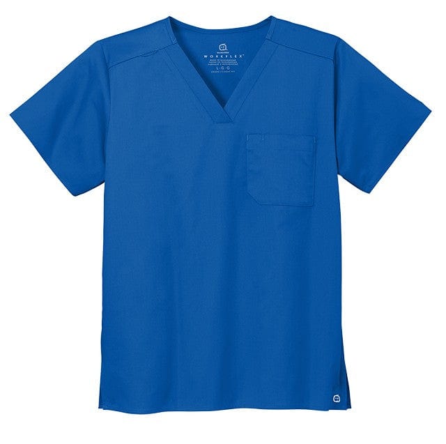 WonderWink Scrubs XXS / Royal WonderWink - Unisex WorkFlex™ Chest Pocket V-Neck Top