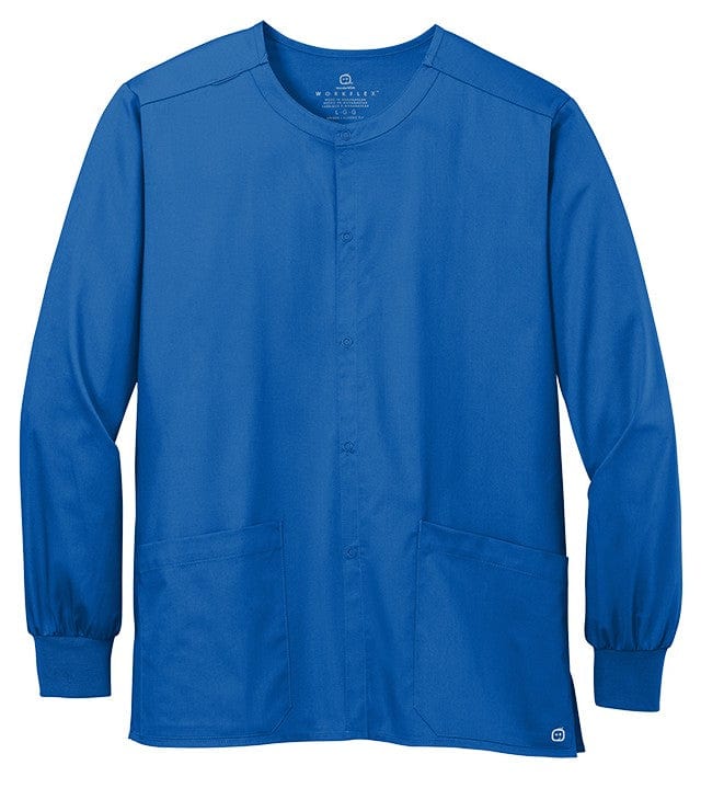 WonderWink Scrubs XXS / Royal WonderWink - Unisex WorkFlex™ Snap-Front Scrub Jacket