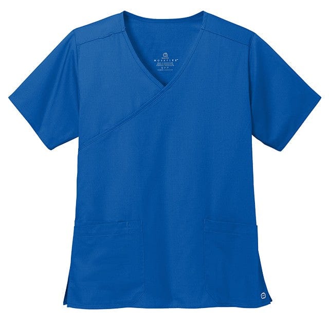 WonderWink Scrubs XXS / Royal WonderWink - Women's WorkFlex™ Mock Wrap Top