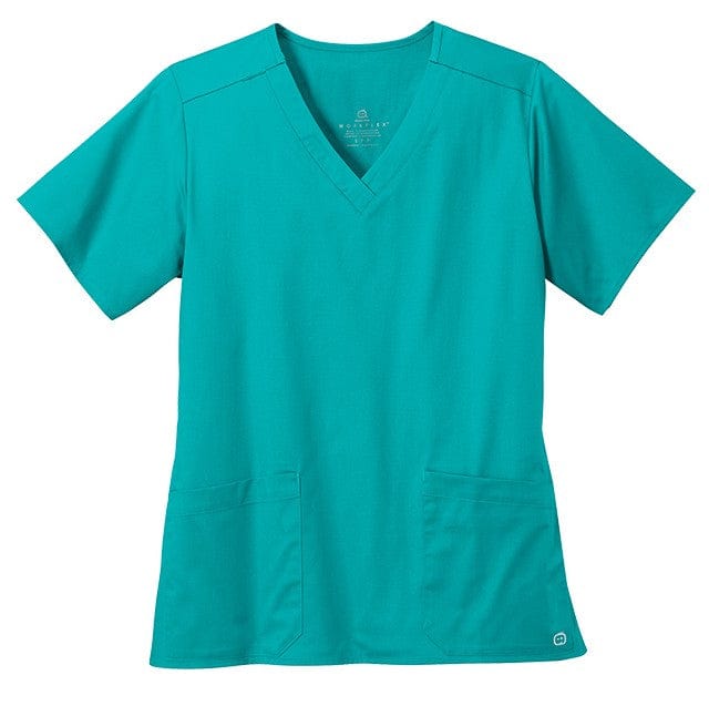 WonderWink Scrubs XXS / Teal Blue WonderWink - Women's WorkFlex™ V-Neck Top