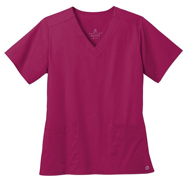 WonderWink Scrubs XXS / Wine WonderWink - Women's WorkFlex™ V-Neck Top