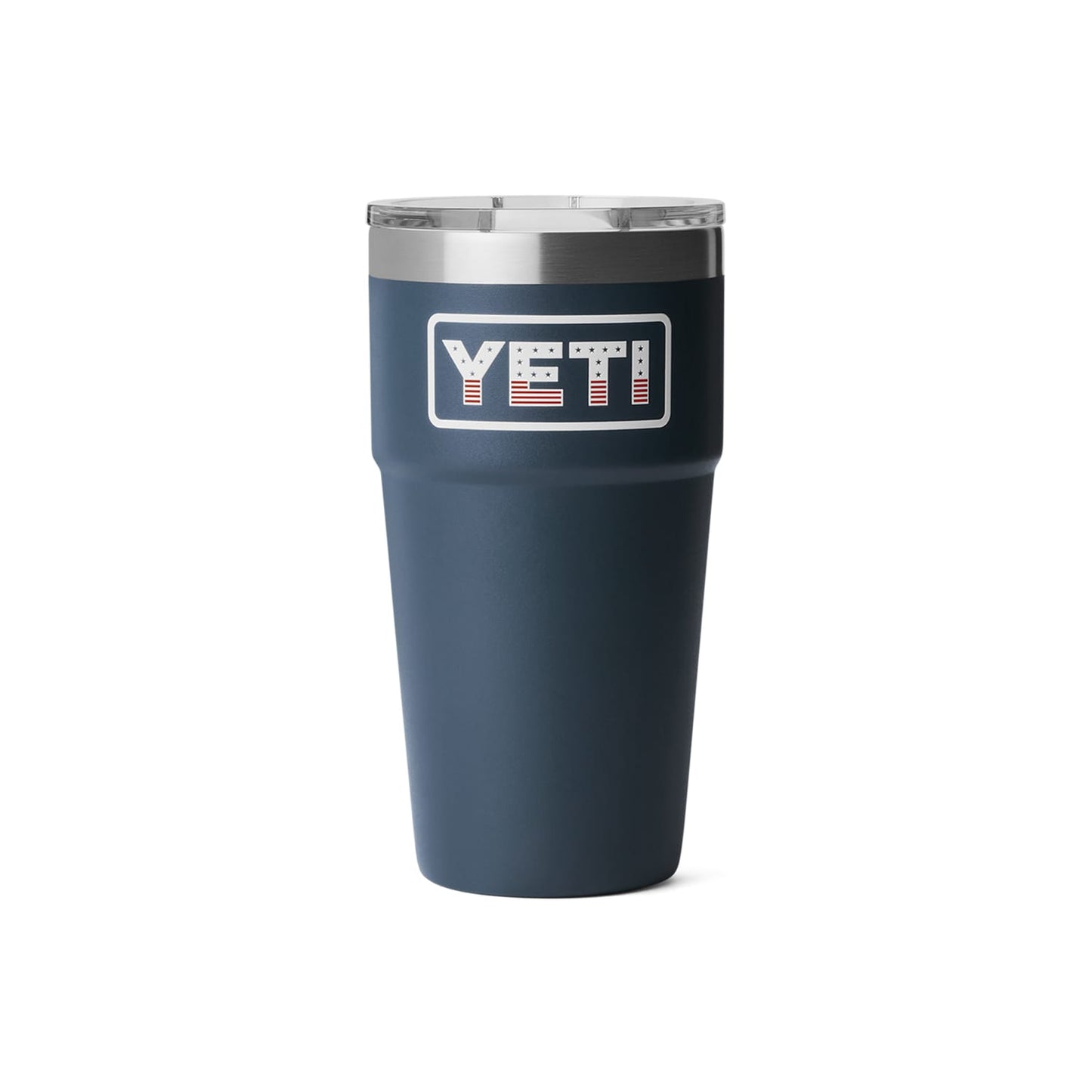 YETI 20oz / Navy-Badge YETI - Red, White & Blue Rambler 20oz Stackable Cup w/ Magslider Lid