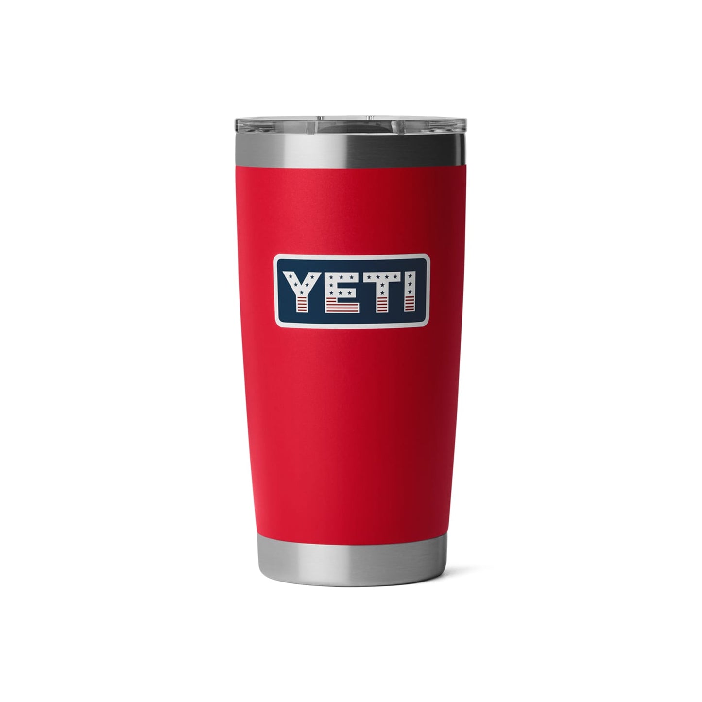YETI 20oz / Red-Badge YETI - Red, White & Blue Rambler 20oz Tumbler w/ Magslider Lid