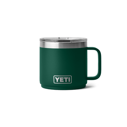 YETI Drinkware 14oz / Black Forest Green YETI - Rambler 14oz Stackable Mug w/ DuraSip™ Ceramic Lining