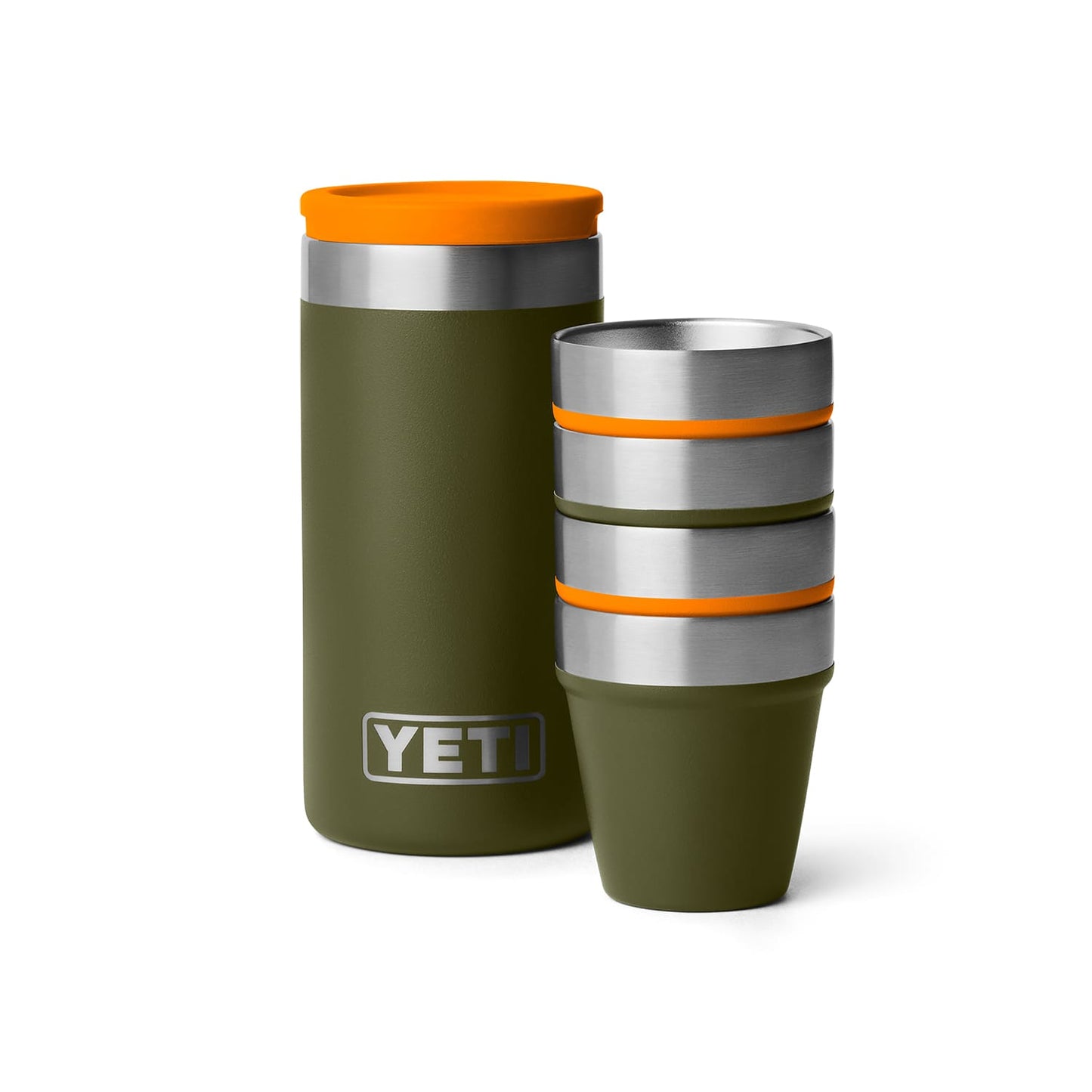 YETI Drinkware One Size / Olive/King Crab Orange YETI - Shot Glasses w/ Carrying Case