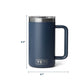 YETI Drinkware YETI - Rambler 24oz Mug w/ Durasip Ceramic Lining
