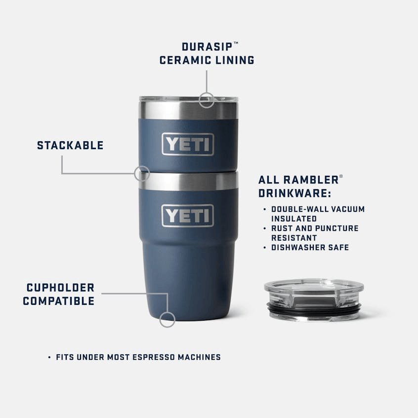 YETI Drinkware YETI - Rambler 8oz Stackable Cup w/ DuraSip™ Ceramic Lining