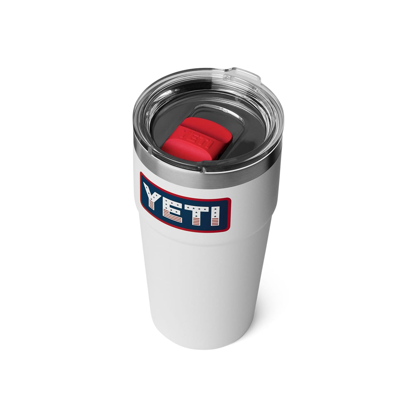 YETI YETI - Red, White & Blue Rambler 20oz Stackable Cup w/ Magslider Lid