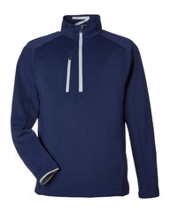 Zero Restriction Layering S / Navy/Metallic Silver Zero Restriction - Men's Quarter-Zip Pullover