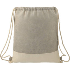 Split Recycled Cotton Drawstring Bag