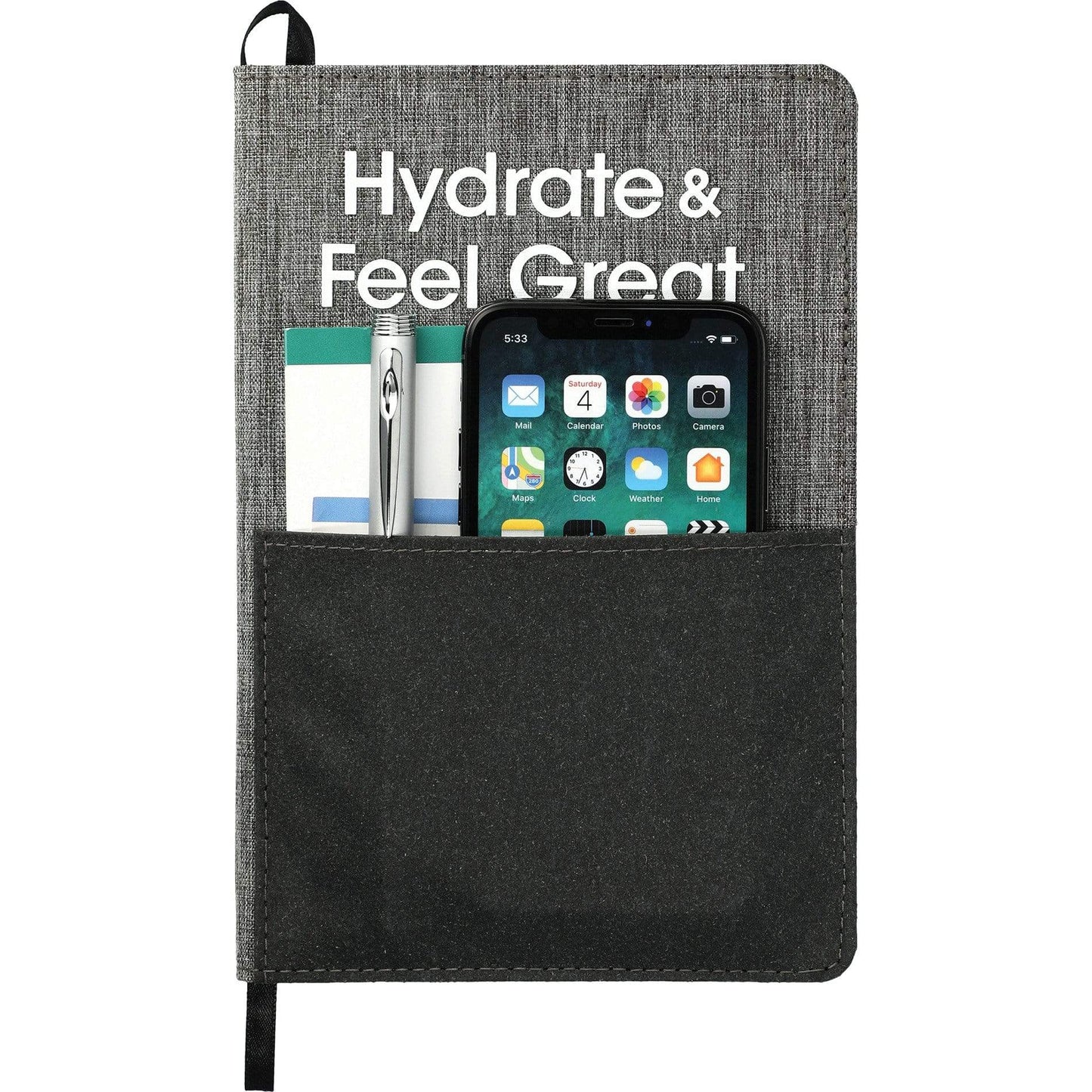 48 unit minimum Accessories One size / Grey Reclaim Recycled Bound Journal Book