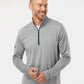 adidas Activewear adidas - Men's Heather Block Print Quarter-Zip Pullover