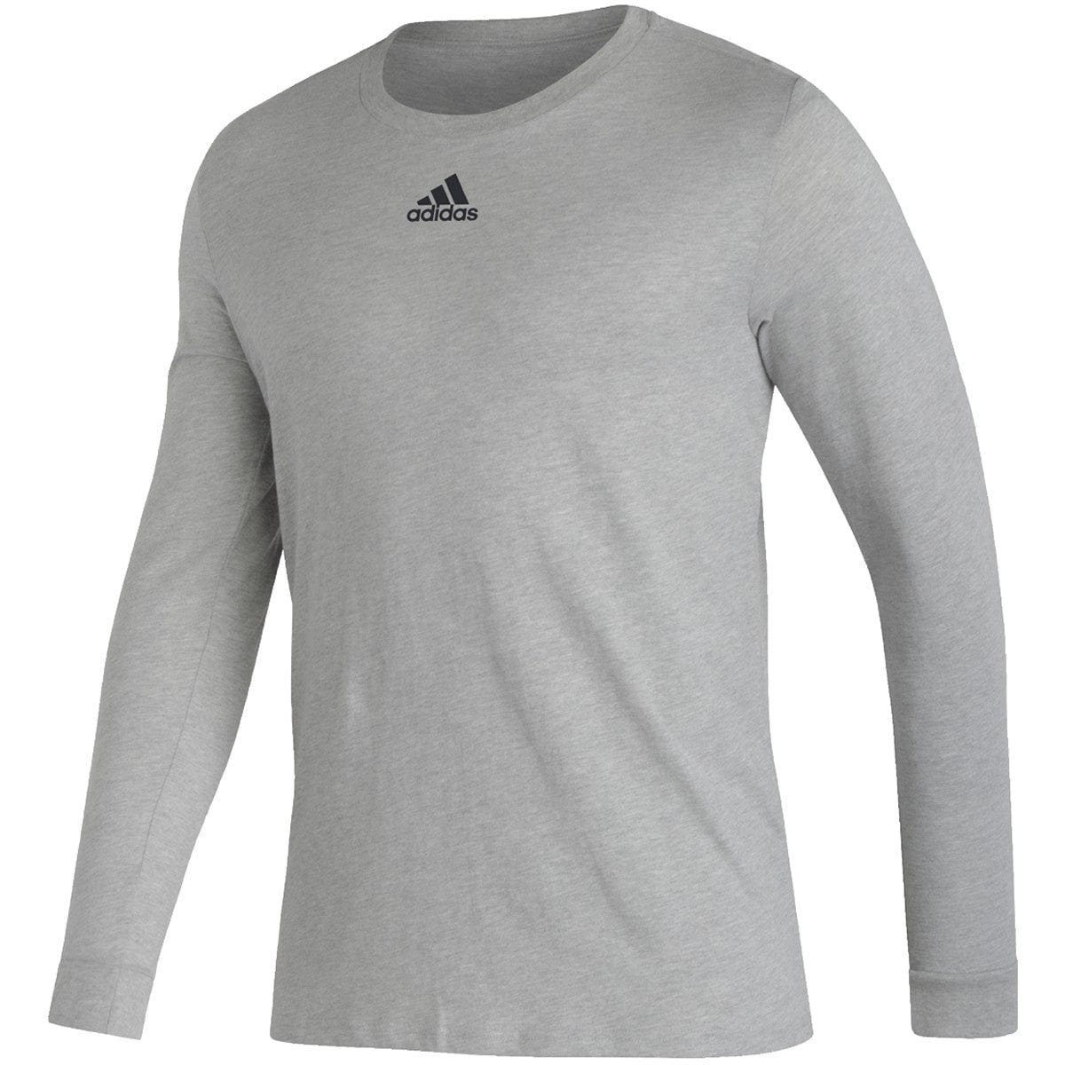 adidas Activewear XS / Medium Grey Heather/Black adidas - Men's Pregame BOS Long Sleeve Tee