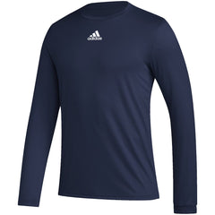 adidas Activewear XS / Team Navy Blue/White adidas - Men's Pregame BOS Long Sleeve Tee