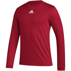 adidas Activewear XS / Team Power Red/White adidas - Men's Pregame BOS Long Sleeve Tee