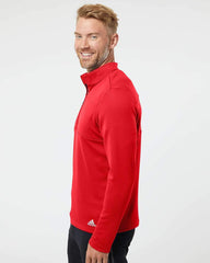 adidas Layering adidas - Men's 3-Stripes Double Knit Quarter-Zip Pullover