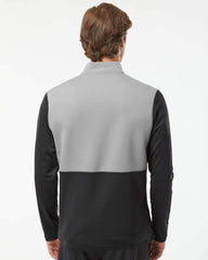 adidas Layering adidas - Men's Textured Mixed Media Quarter-Zip Pullover