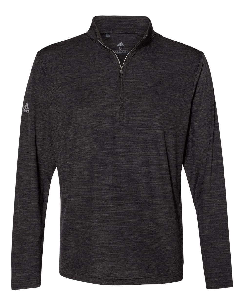 adidas Layering S / Black Adidas - Men's Lightweight Mélange Quarter-Zip Pullover