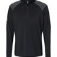 adidas Layering S / Black adidas - Men's Shoulder Stripe Quarter-Zip Pullover