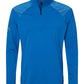adidas Layering S / Glory Blue adidas - Men's Shoulder Stripe Quarter-Zip Pullover