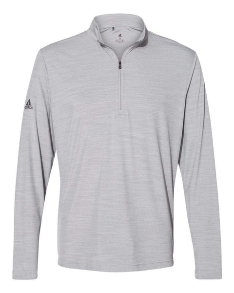 adidas Layering S / Grey Adidas - Men's Lightweight Mélange Quarter-Zip Pullover