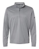 adidas Layering S / Grey Three adidas - Men's Lightweight UPF Quarter-Zip Pullover