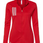 adidas Layering S / Team Collegiate Red/Grey Two adidas - Women's 3-Stripes Double Knit Full-Zip Jacket