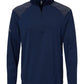 adidas Layering S / Team Navy Blue adidas - Men's Shoulder Stripe Quarter-Zip Pullover