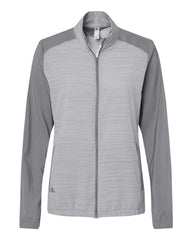 adidas Outerwear XS / Grey Three/Grey Three Heather adidas - Women's Heather Block Full-Zip Wind Jacket