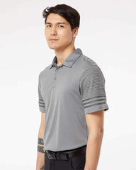 Adidas Polos adidas - Men's Striped Sleeve Polo