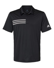 Adidas Polos S / Black/White adidas - Men's 3-Stripes Chest Sport Shirt