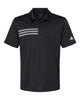 Adidas Polos S / Black/White adidas - Men's 3-Stripes Chest Sport Shirt