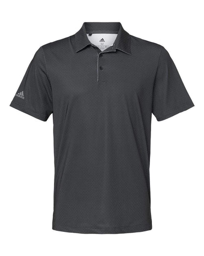 Adidas Polos S / Black/White/Grey Three adidas - Men's Diamond Dot Print Sport Shirt