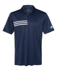 Adidas Polos S / Collegiate Navy/White adidas - Men's 3-Stripes Chest Sport Shirt