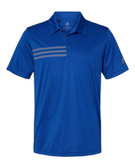 Adidas Polos S / Collegiate Royal/Grey Three adidas - Men's 3-Stripes Chest Sport Shirt